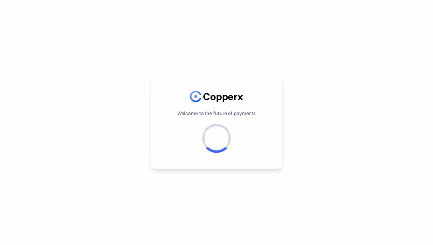 Copperx Loading Screen