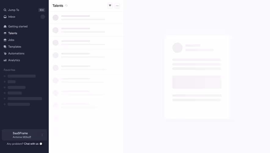 Crew Loading dashboard