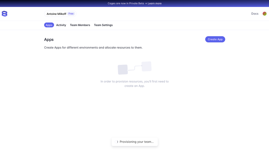Evervault Create app