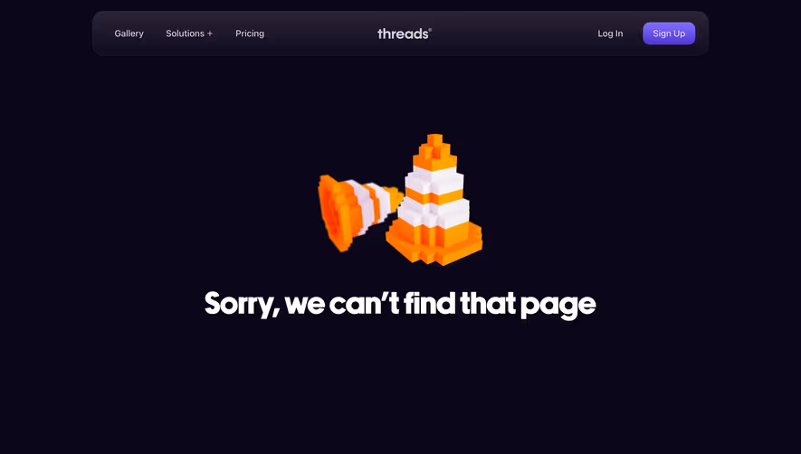 Threads 404 Page