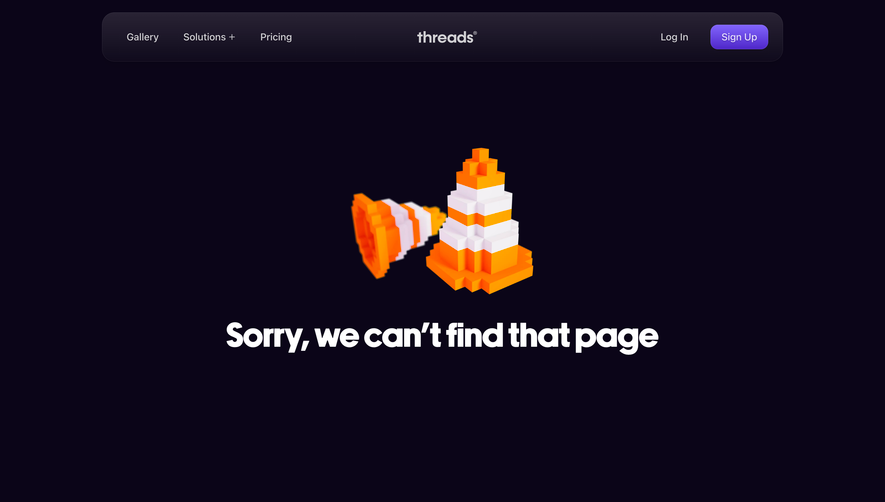 Threads 404 Page