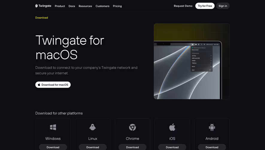 Twingate Download Page