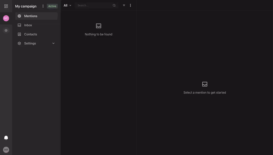 MentionFunnel Empty State