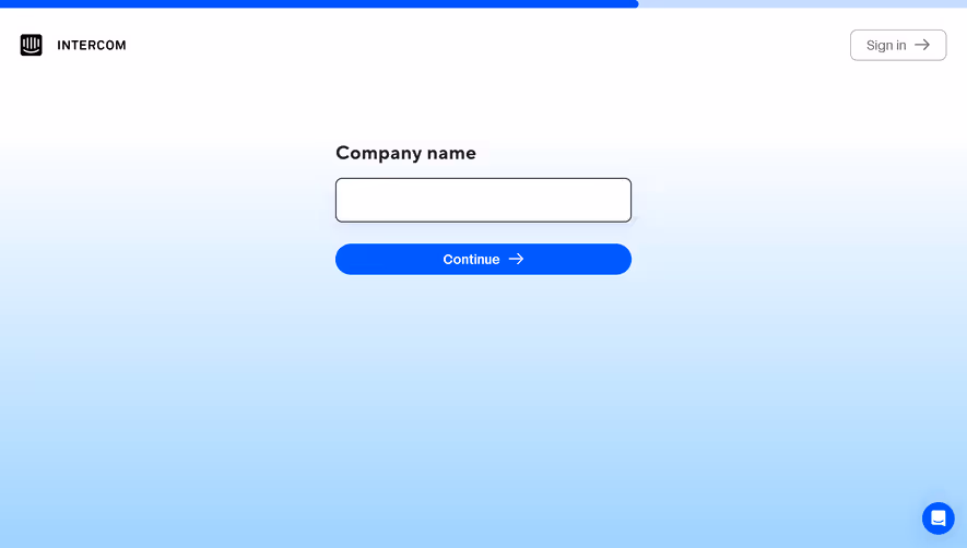 Intercom Account Setup