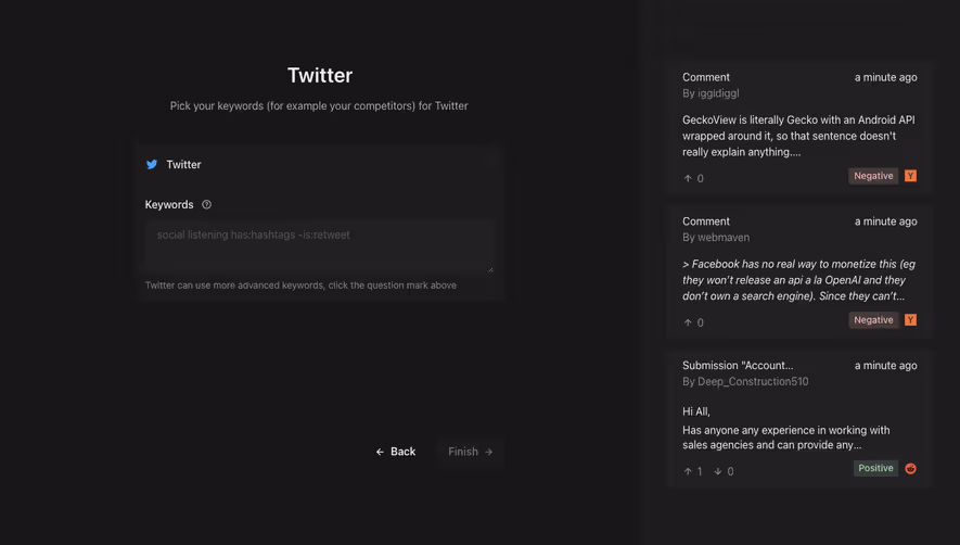 MentionFunnel Account Setup