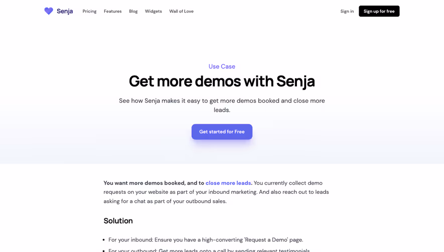 Senja Use Cases