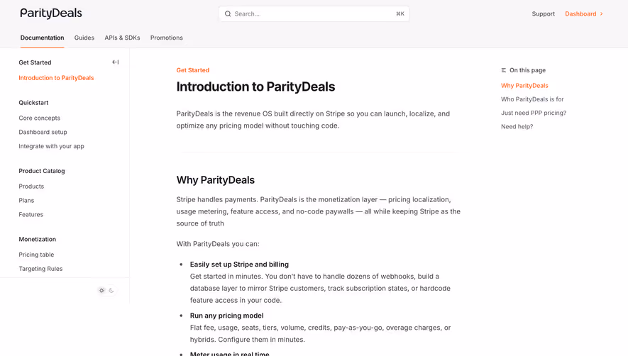 ParityDeals Documentation