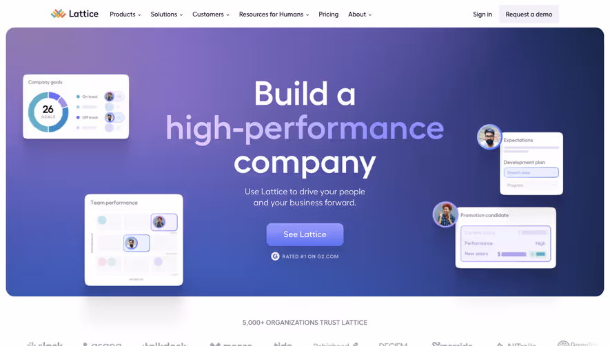 Lattice Landing Page
