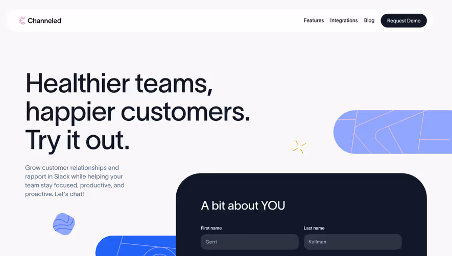 Channeled Demo Request