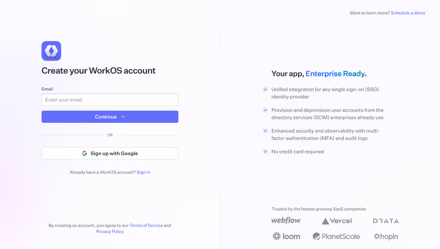 WorkOS Signup