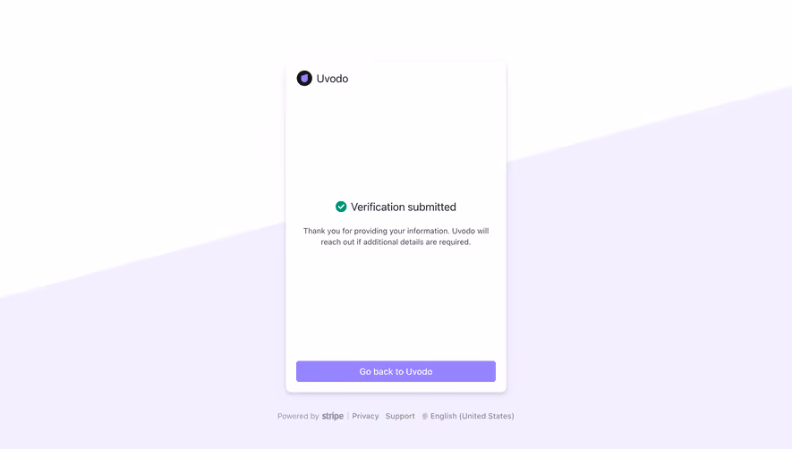 Stripe Verification Completed
