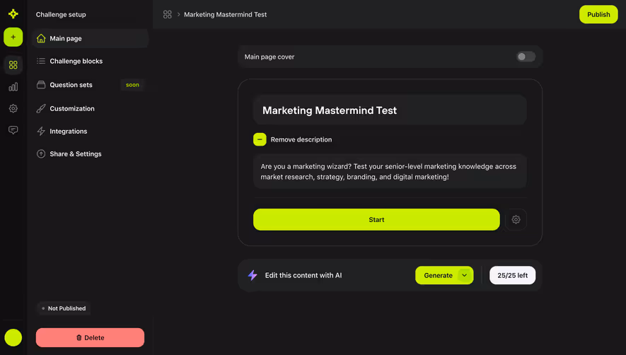 Meiro Challenge Setup