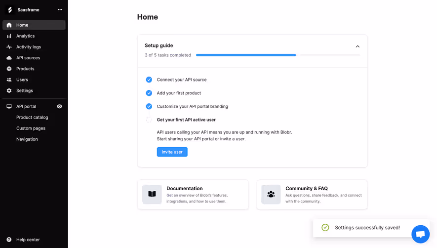 Blobr User Onboarding