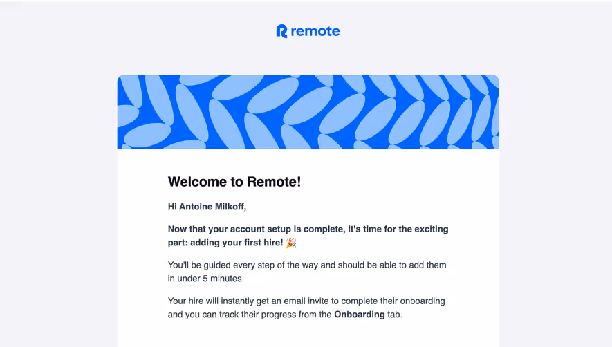 Remote Activation Emails