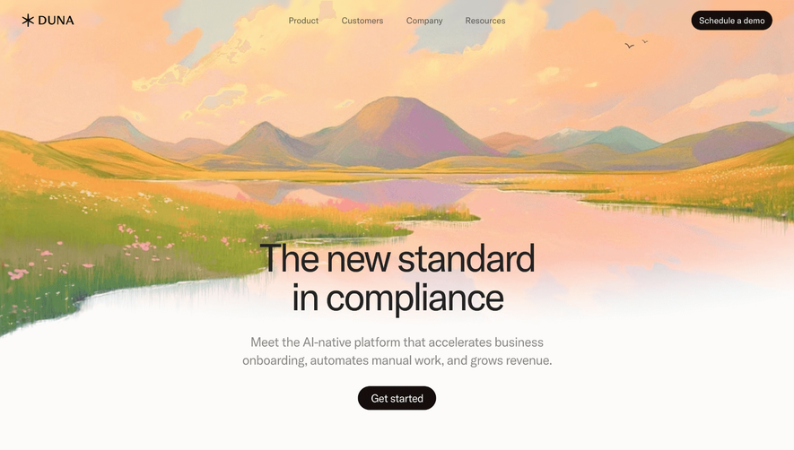 Duna Landing Page
