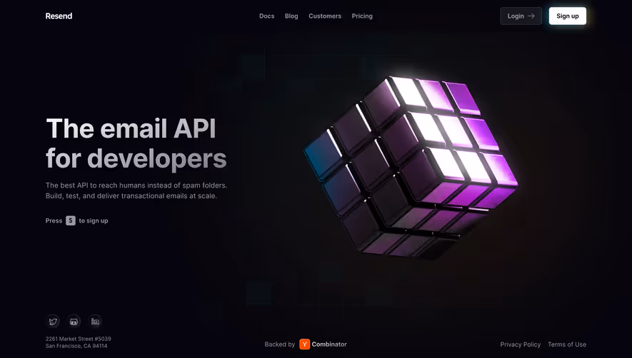 Resend Early Access Page