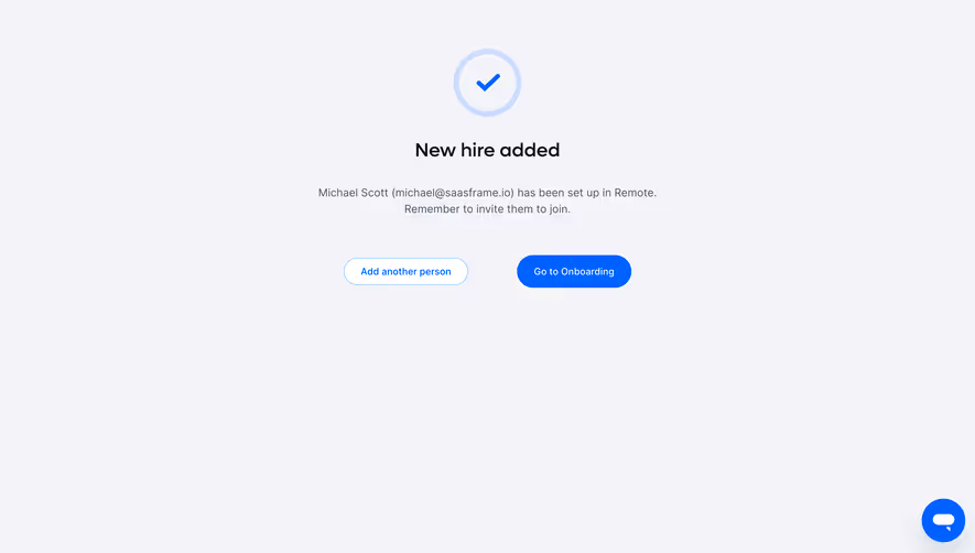 Remote New Hire Added