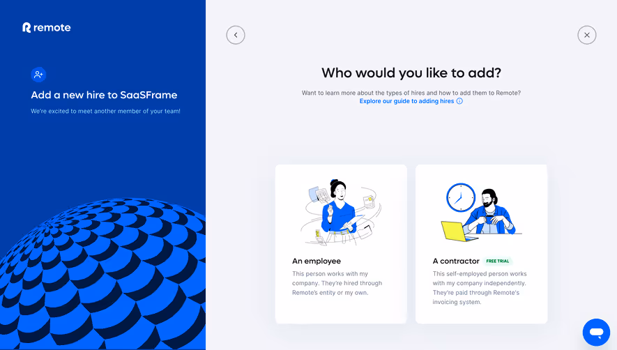 Remote Add A New Hire
