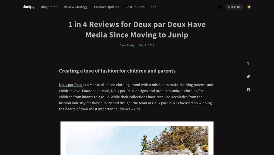 Junip Blog Template