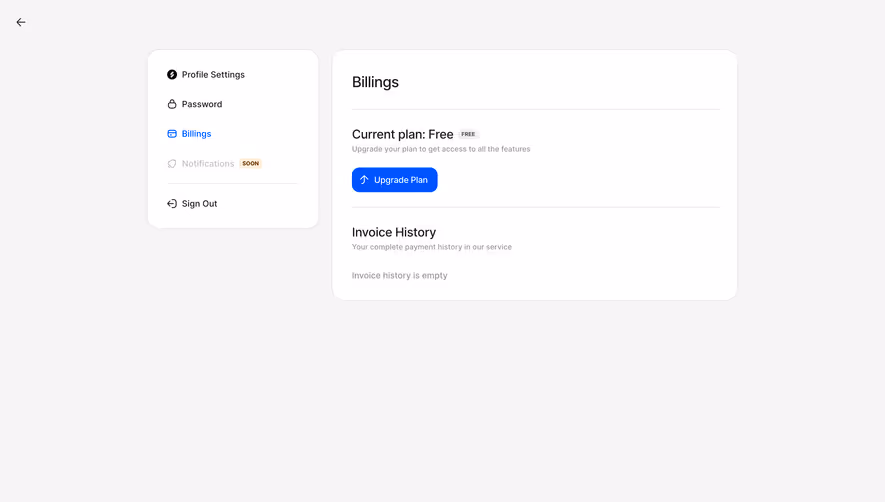 FlowMapp Billing Page