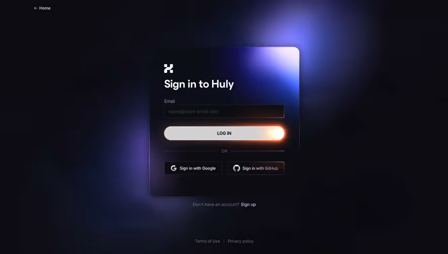 Huly Login