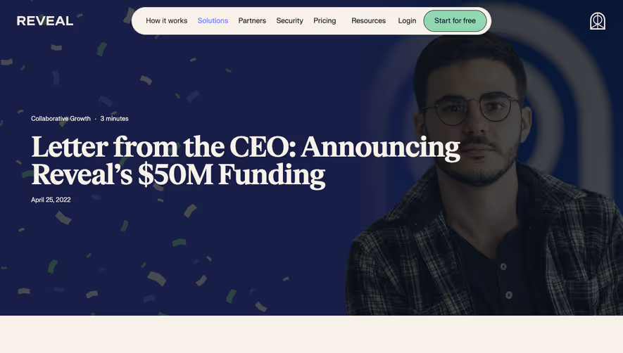 Reveal Blog Template