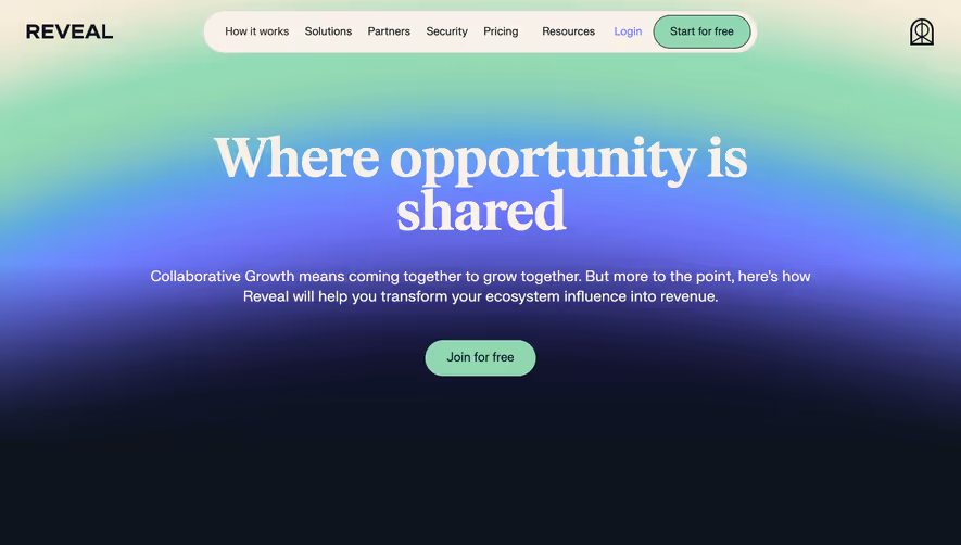 Reveal Features Page