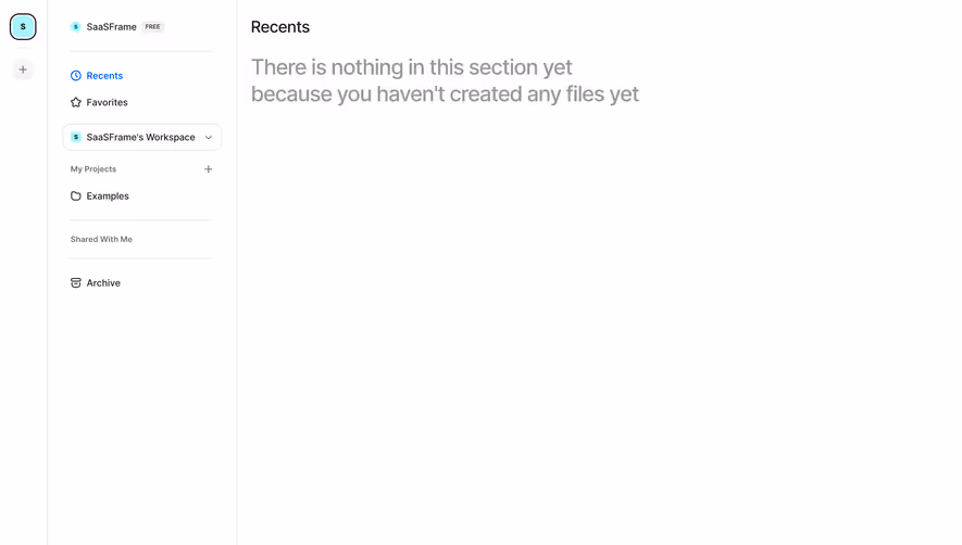 FlowMapp Empty Dashboard