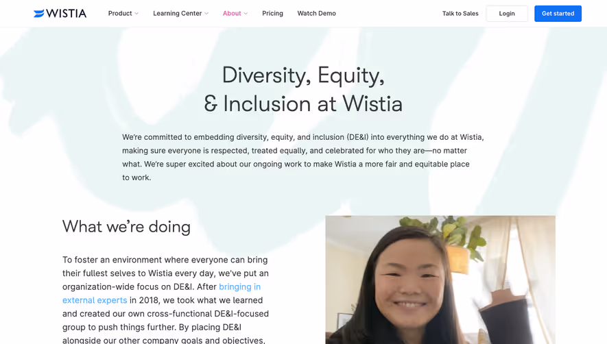 Wistia Impact Page