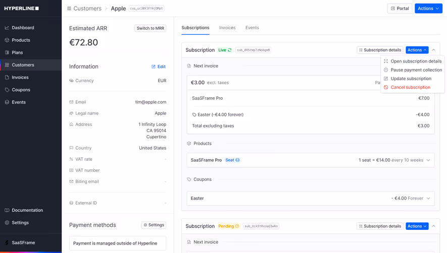 Hyperline Cancel Subscription