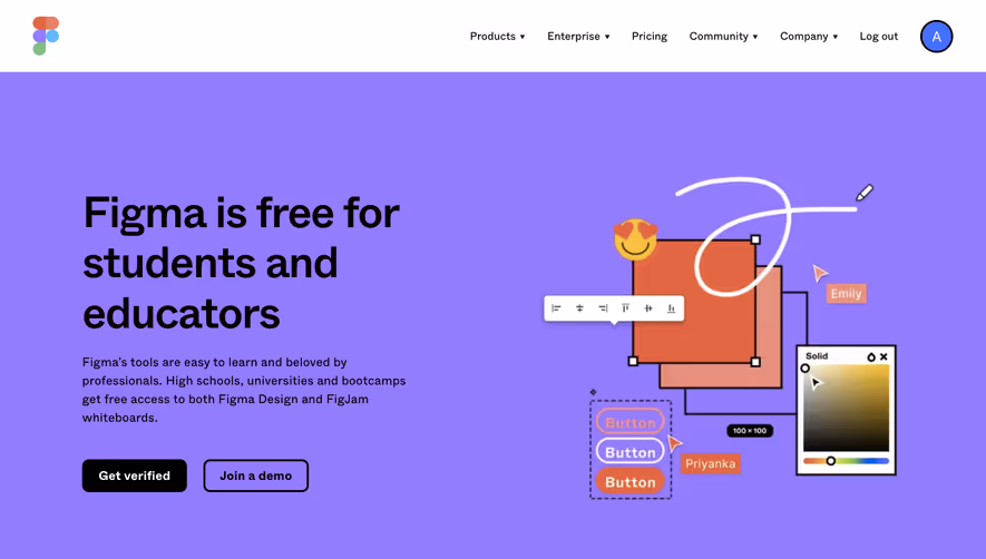 Figma For Education Page