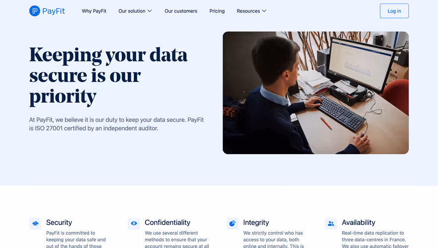 Payfit Security Page
