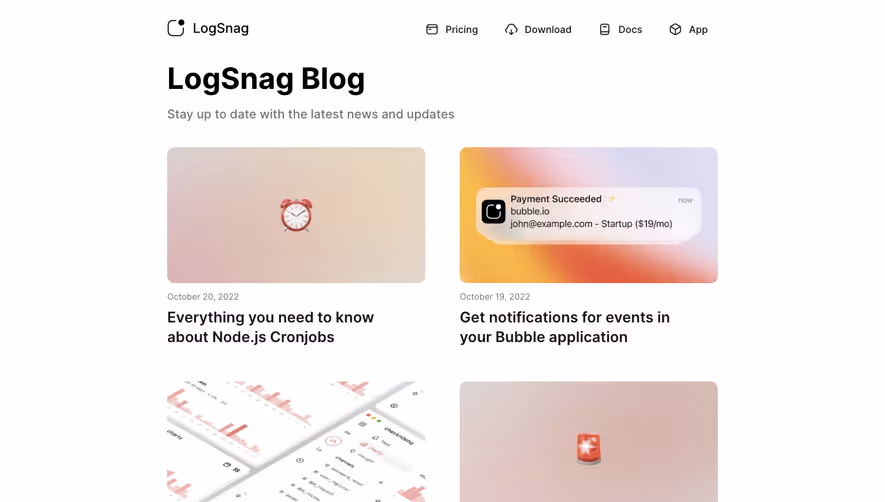 Logsnag Blog Feed