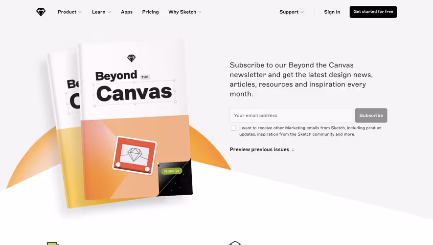 Sketch Newsletter Page