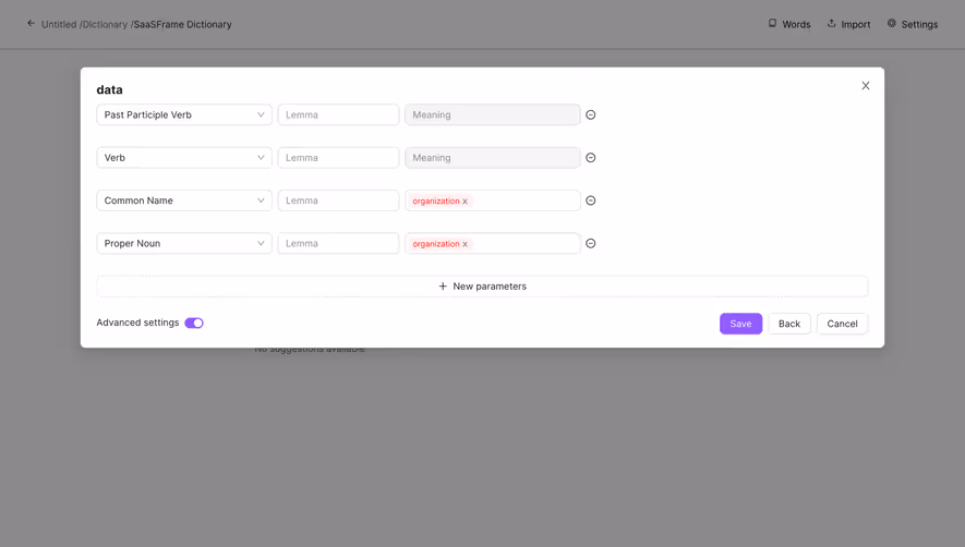 Lettria Create A Dictionary
