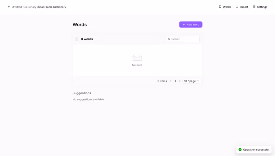 Lettria Create A Dictionary