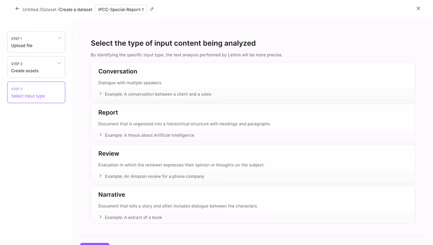 Lettria Create A Dataset