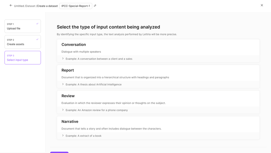 Lettria Create A Dataset