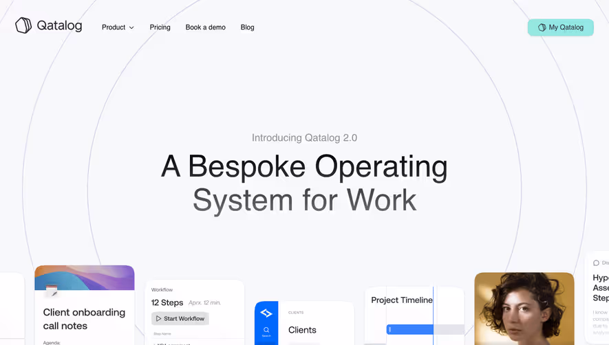 Qatalog Landing Page