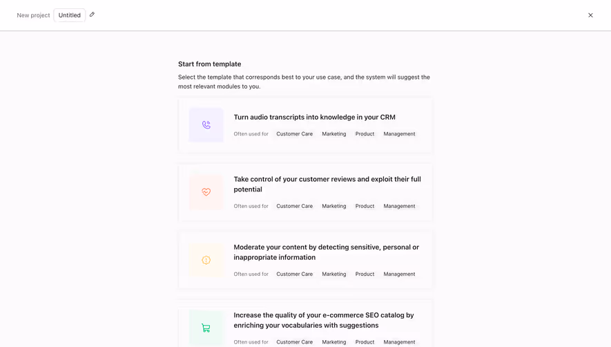 Lettria Create A Project
