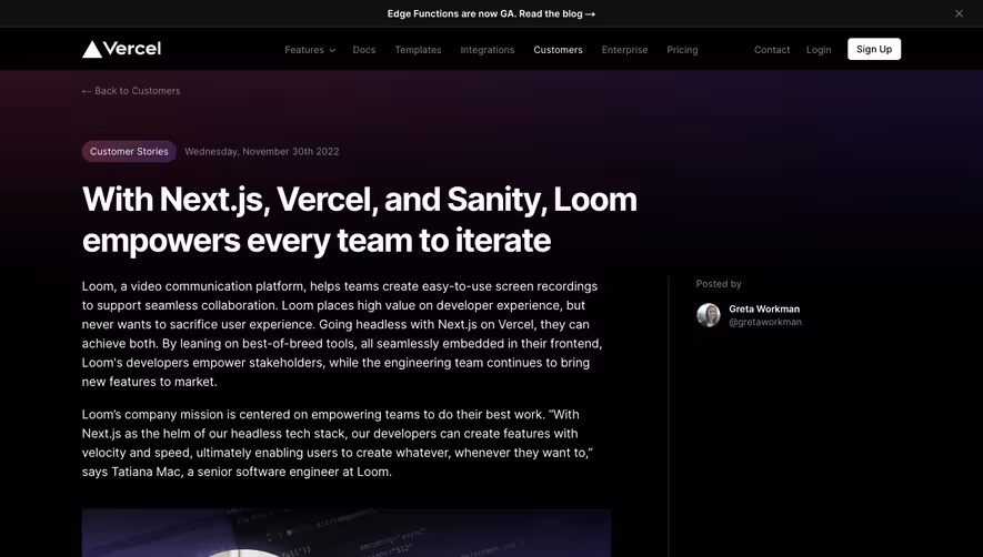 Vercel Customer Stories