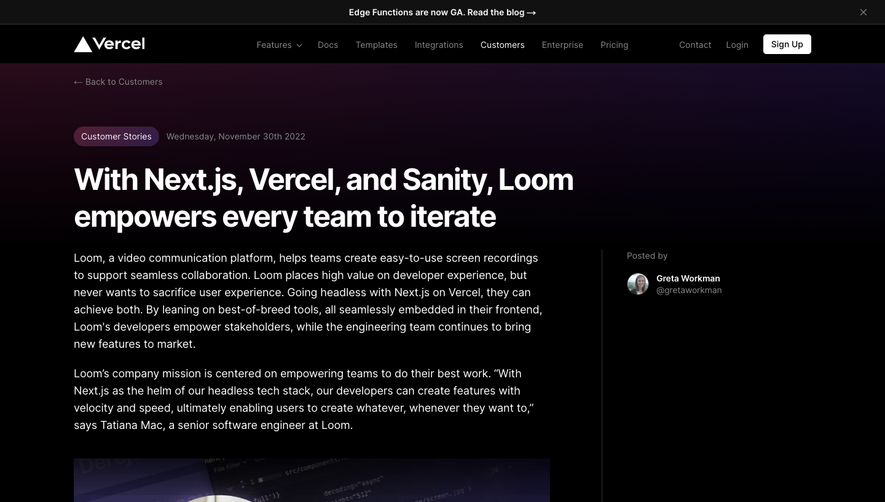 Vercel Customer Stories