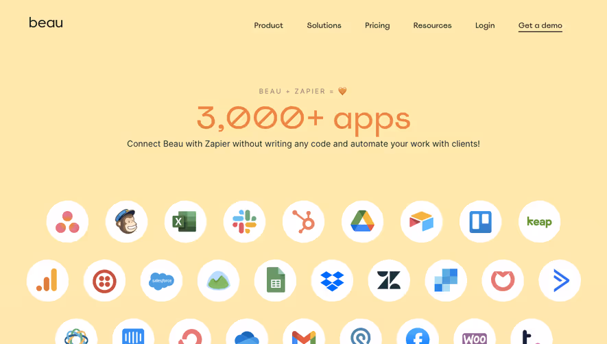 Beau Integrations Page