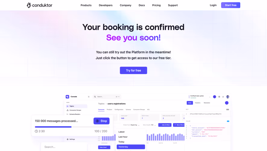 Conduktor Thank You Page