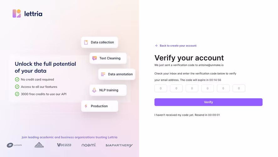 Lettria Verification