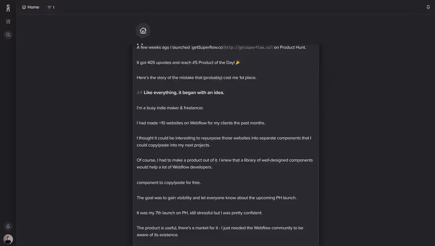Supernotes Text Editor