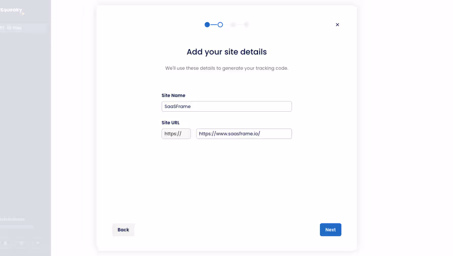 Squeaky Website set up
