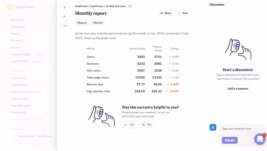 Narrative BI Analytics
