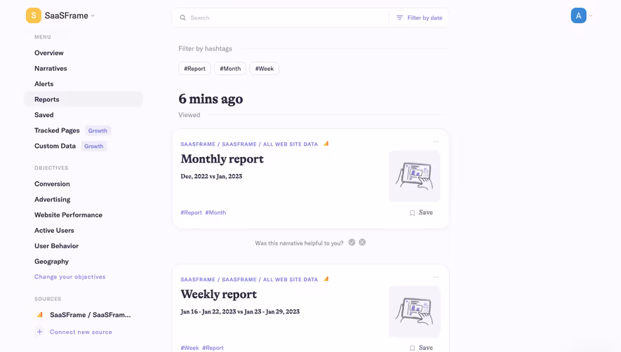 Narrative BI Dashboard