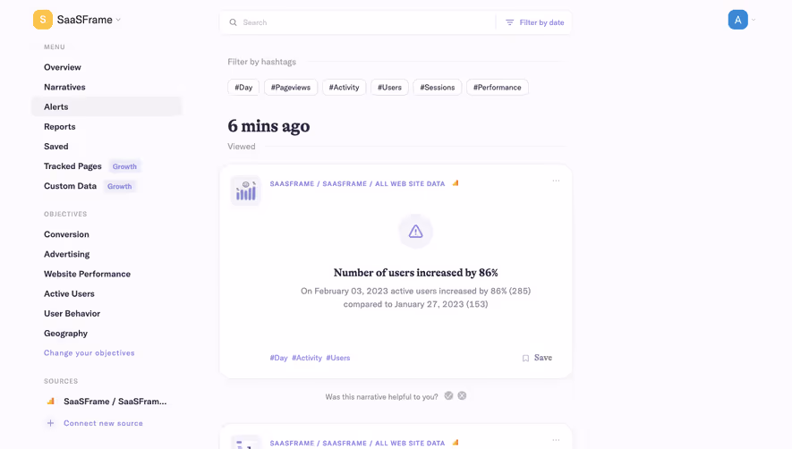 Narrative BI Dashboard